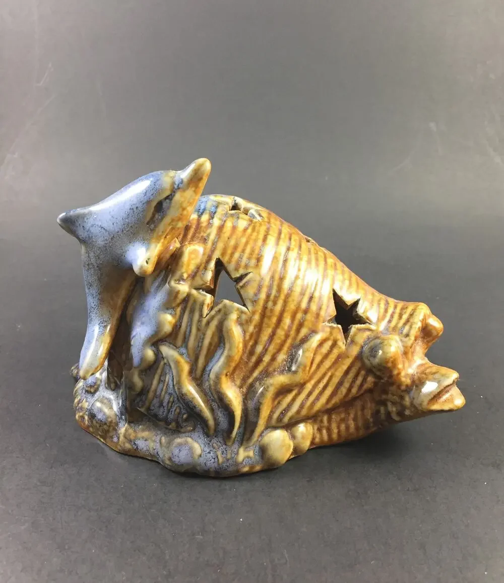 Snail and Dolphin Aquarium Decoration - Charming Ornaments for Fish Tanks -vn